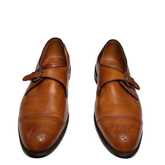 Allen Edmonds Men's Leather Franciscan Walnut Brown Monk Strap Size 11